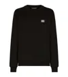 Dolce & Gabbana Logo Plaque Black Sweatshirt