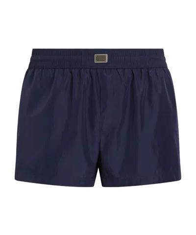 DOLCE & GABBANA DOLCE  GABBANA LOGO PLAQUE SWIM TRUNKS