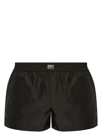 DOLCE & GABBANA SHORT SWIM TRUNKS WITH TAG