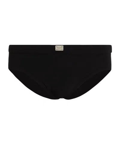 DOLCE & GABBANA DOLCE  GABBANA LOGO TAG SWIM BRIEFS