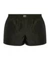 Dolce & Gabbana Elastic Waist Swimming Trunks In Black