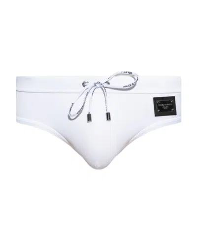 DOLCE & GABBANA DOLCE  GABBANA LOGO-PATCH DRAWSTRING BRIEFS