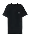 Dolce & Gabbana Logo Plaque Crewneck T-shirt In Black