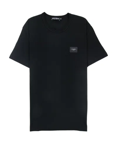 DOLCE & GABBANA LOGO-PLAQUE T-SHIRT