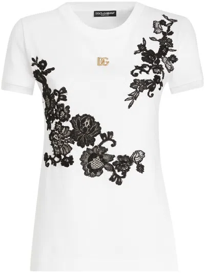 Dolce & Gabbana Logo-plaque T-shirt In Black