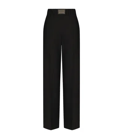 Dolce & Gabbana Logo-plaque Tailored Trousers