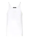 DOLCE & GABBANA LOGO-PLAQUE TANK TOP