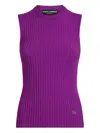 Dolce & Gabbana Viscose Tank Top In Purple
