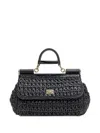 Dolce & Gabbana Logo-plaque Tote Bag In Black