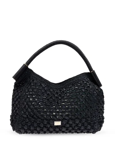 Dolce & Gabbana Logo-plaque Tote Bag In Black
