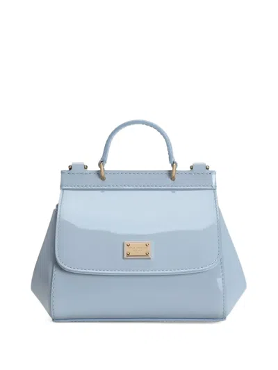Dolce & Gabbana Kids' Logo-plaque Tote Bag In Blue