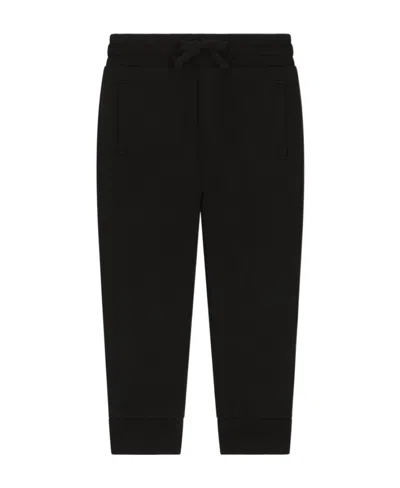 Dolce & Gabbana Logo-plaque Track Pants In Black