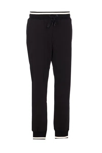 DOLCE & GABBANA LOGO PLAQUE TRACK PANTS