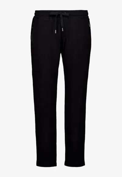 Dolce & Gabbana Logo Plaque Track Pants In Black