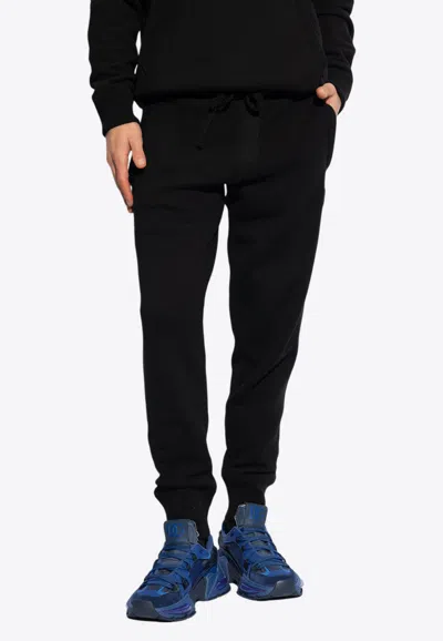 Dolce & Gabbana Logo Plaque Track Pants In Black