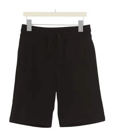 Dolce & Gabbana Logo-plaque Track Shorts In Nero