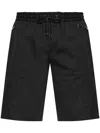 Dolce & Gabbana Dolce&gabbana Men Logo Plaque Jogging Bermuda In Black