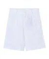 Dolce & Gabbana Logo-plaque Twill Smart Shorts In White
