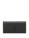 Dolce & Gabbana Logo Plaque Flap Continental Wallet In Black