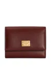 Dolce & Gabbana Logo-plaque Wallet In Brown