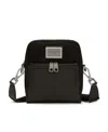 Dolce & Gabbana Logo-plaque Zip-fastening Messenger Bag In Black