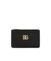 Dolce & Gabbana Dolce  Gabbana Logo-plaque Card Holder In Black