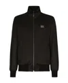 Dolce & Gabbana Technical Jersey Sweatshirt With Branded Tag In Black