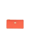 Dolce & Gabbana Large Logo Tag Leather Cardholder