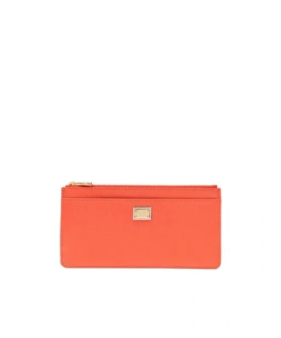 DOLCE & GABBANA DOLCE  GABBANA LOGO PLAQUE ZIPPED WALLET