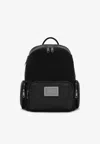 Dolce & Gabbana Logo Plate Backpack In Black