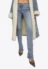 Dolce & Gabbana Logo Plate Bell-bottom Jeans In Blue