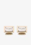 Dolce & Gabbana Logo Plate Cufflinks In Gold