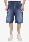 Dolce & Gabbana Denim Bermuda Shorts In Blue