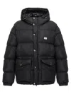 Dolce & Gabbana Puffy Black Coat With High Collar In Black