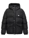 Dolce & Gabbana Puffy Black Coat With High Collar In Black