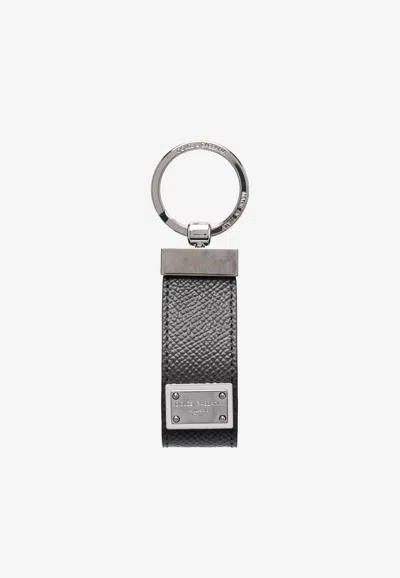 DOLCE & GABBANA LOGO PLATE KEYRING