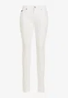 Dolce & Gabbana Stretch Denim Audrey Jeans In Italian Html In White