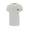 Dolce & Gabbana Dolce&gabbana White Crewneck T Shirt With Logo Plaque In White