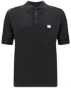 Dolce & Gabbana Polo With Logo In Black
