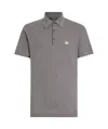 Dolce & Gabbana Men's Logo Cotton Polo Shirt In Gray