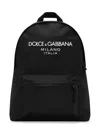 Dolce & Gabbana Logo-print Zipped Backpack In Black