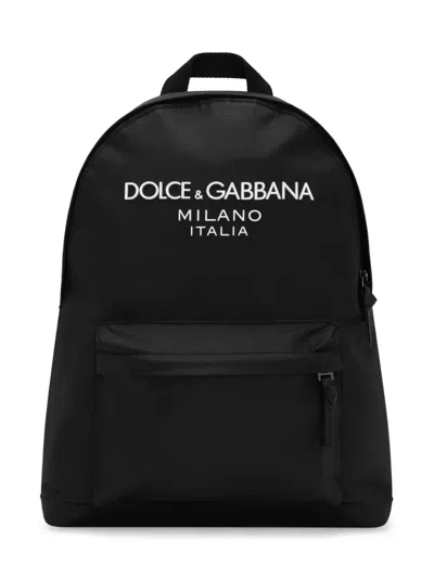 DOLCE & GABBANA LOGO-PRINT BACKPACK