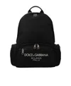 Dolce & Gabbana Nylon Backpack With Logo In Black