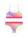 Dolce & Gabbana Logo-print Bikini Set In Purple