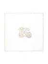 Dolce & Gabbana Logo-print Blanket In Neutrals