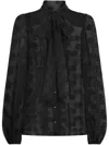 Dolce & Gabbana Logo-print Blouse In Black