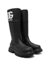 Dolce & Gabbana Logo-print Boots In Black