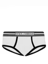 Dolce & Gabbana Logo-waistband Jersey Boxers In White