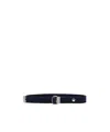 Dolce & Gabbana Logo-print Buckled Belt In Black
