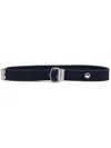 Dolce & Gabbana Logo-print Buckled Belt In Blue
